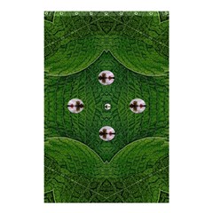 One Island In A Safe Environment Of Eternity Green Shower Curtain 48  X 72  (small)  by pepitasart