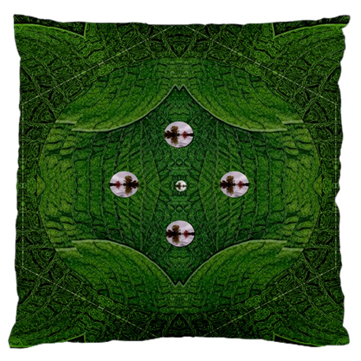 one Island in a safe environment of eternity green Standard Flano Cushion Case (Two Sides)