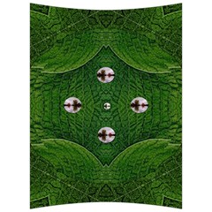 One Island In A Safe Environment Of Eternity Green Back Support Cushion by pepitasart