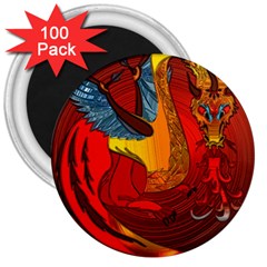 Dragon Metallizer 3  Magnets (100 Pack) by HermanTelo