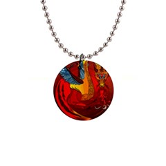 Dragon Metallizer 1  Button Necklace