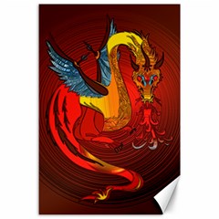 Dragon Metallizer Canvas 24  X 36 