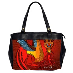 Dragon Metallizer Oversize Office Handbag (2 Sides)