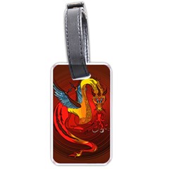 Dragon Metallizer Luggage Tag (one Side) by HermanTelo