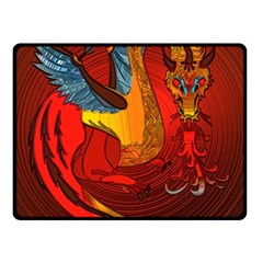 Dragon Metallizer Double Sided Fleece Blanket (small)  by HermanTelo