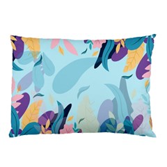 Nature Leaves Plant Background Pillow Case by Mariart