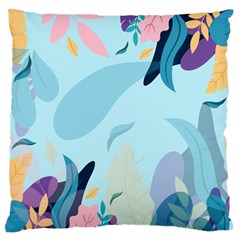 Nature Leaves Plant Background Standard Flano Cushion Case (two Sides) by Mariart