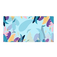 Nature Leaves Plant Background Satin Wrap by Mariart