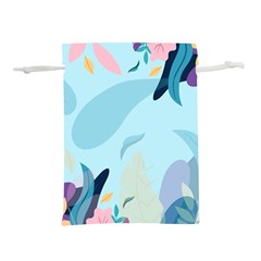 Nature Leaves Plant Background Lightweight Drawstring Pouch (s) by Mariart