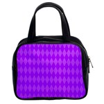 purplediomandssmall Classic Handbag (Two Sides) Front