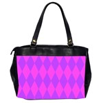 purplepinkdiomands Oversize Office Handbag (Two Sides) Back