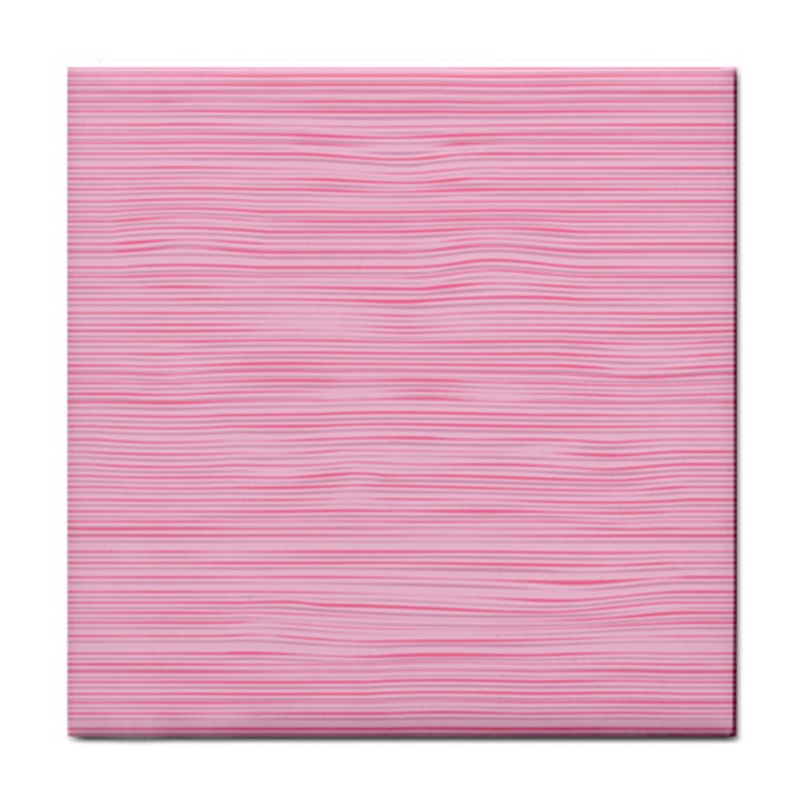 Pink knitting Tile Coaster