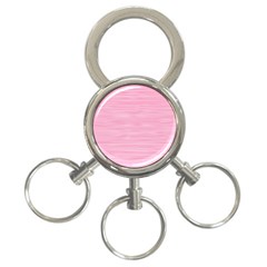 Pink Knitting 3-ring Key Chain by goljakoff