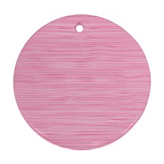 Pink Knitting Round Ornament (two Sides) by goljakoff