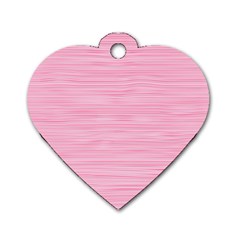 Pink Knitting Dog Tag Heart (one Side) by goljakoff