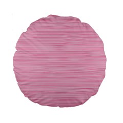 Pink Knitting Standard 15  Premium Round Cushions by goljakoff