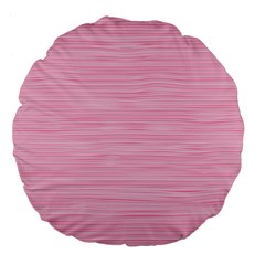 Pink Knitting Large 18  Premium Flano Round Cushions by goljakoff