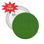 Green knitting 2.25  Buttons (10 pack)  Front