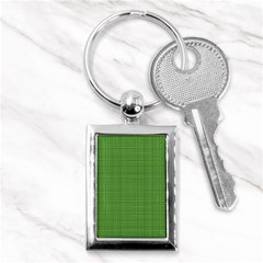 Green Knitting Key Chain (rectangle) by goljakoff