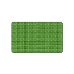 Green Knitting Magnet (name Card) by goljakoff