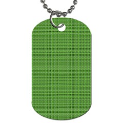 Green Knitting Dog Tag (two Sides) by goljakoff