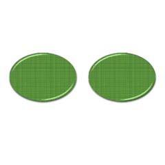 Green Knitting Cufflinks (oval) by goljakoff