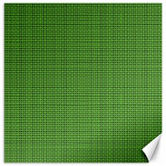 Green Knitting Canvas 12  X 12  by goljakoff