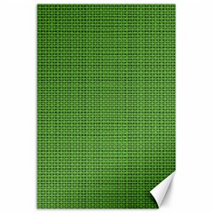 Green Knitting Canvas 20  X 30  by goljakoff