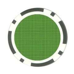 Green Knitting Poker Chip Card Guard by goljakoff