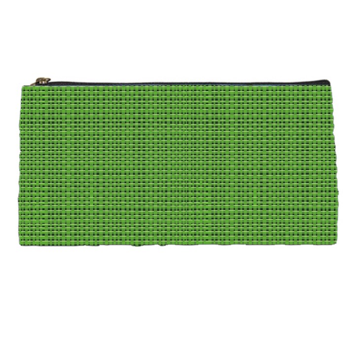 Green knitting Pencil Case