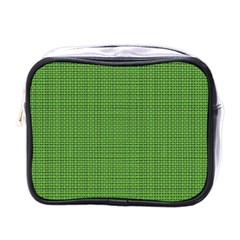 Green Knitting Mini Toiletries Bag (one Side) by goljakoff