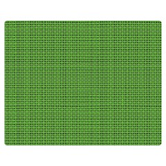 Green Knitting Double Sided Flano Blanket (medium)  by goljakoff