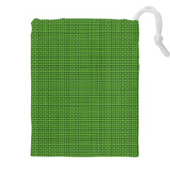 Green Knitting Drawstring Pouch (4xl) by goljakoff