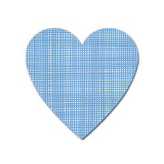 Blue knitting Heart Magnet