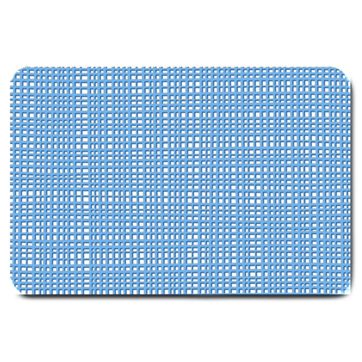 Blue knitting Large Doormat 