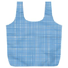 Blue Knitting Full Print Recycle Bag (xxl) by goljakoff