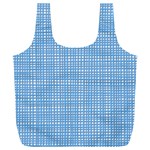 Blue knitting Full Print Recycle Bag (XXL) Front