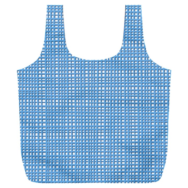 Blue knitting Full Print Recycle Bag (XXL)