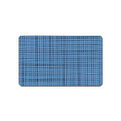 Blue Knitting Pattern Magnet (name Card) by goljakoff