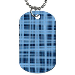 Blue Knitting Pattern Dog Tag (two Sides) by goljakoff