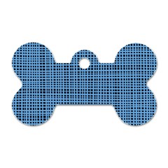 Blue Knitting Pattern Dog Tag Bone (two Sides) by goljakoff