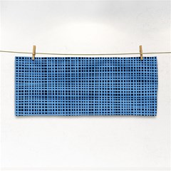 Blue Knitting Pattern Hand Towel by goljakoff