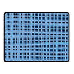 Blue Knitting Pattern Fleece Blanket (small) by goljakoff