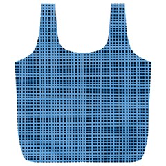 Blue Knitting Pattern Full Print Recycle Bag (xxl) by goljakoff