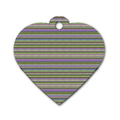 Vintage Knitting Dog Tag Heart (one Side) by goljakoff