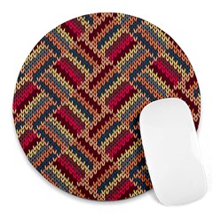 Geometric Knitting Round Mousepads by goljakoff