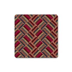 Geometric Knitting Square Magnet by goljakoff