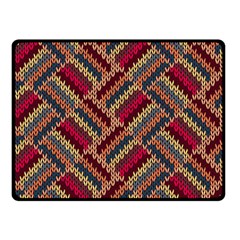 Geometric Knitting Double Sided Fleece Blanket (small)  by goljakoff