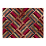 Geometric knitting Double Sided Flano Blanket (Mini)  35 x27  Blanket Front