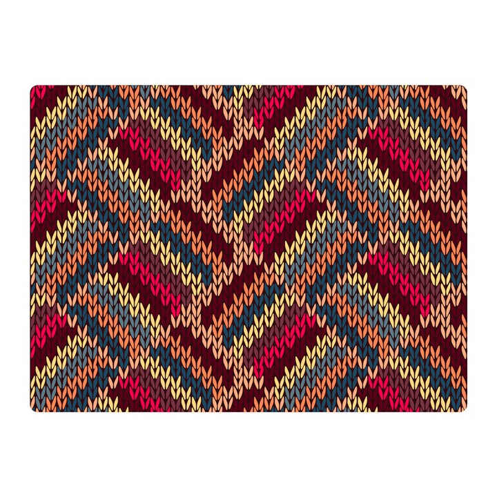 Geometric knitting Double Sided Flano Blanket (Mini) 